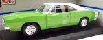 Maisto 1/18 Scale Diecast 31387 GN - 1960 Dodge Charger R/T - Green/White