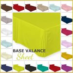 Base Valance Sheets Polycotton Plain Box Pleated Platform Bed Sheets in All Size