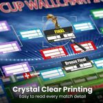 2X World Cup Football Wall chart 2026,87*58CM Foldable Football Schedule Poster