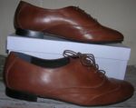 EYE Womens Flat Leather Lace-up Brogue Shoes colour Med Brown UK7  New Unworn
