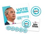 Reform UK Party 2025 Posters Correx Stickers A4 A3  Election Nigel Farage