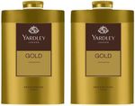 2 x 100gm Yardley London Gold Deodorizing Talcum Powder for Men