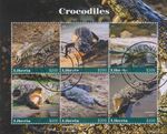 Crocodiles Liberia Stamped 4249