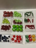 Dolls House Miniatures 1/6 Scale Fruits and Vegetables Dolls Supermarket Decor