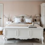 Juliette Large White Ottoman Blanket Box with 3 compartments ASSEMBLED