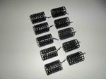 10 x Coarse / Carp Fishing Metal cage swim feeders, round & square, 10 g - 50 g