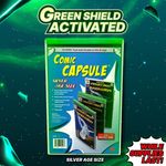 Comic Capsule GREEN Silver Age Comic Protector Comic Display Case Wall mounting 