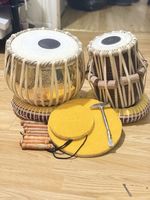 Tabla Set with Ring Pillows and Covers. Musical Instrument Accessories for Sale