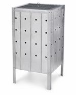 LARGE 100L INCINERATOR FIRE BIN GALVANISED GARDEN BURNING RUBBISH TRASH PAPER