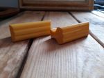 Beautiful Art Deco Pair Bakelite Yellow Butterscotch Door Cupboard Pull Handles