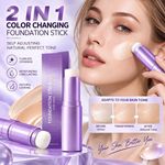 Facelove Foundation Stick, Face Love 2-in-1 Changing Foundation Stick with Brush