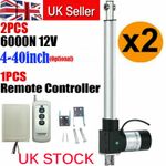 2PCS 6000N 1320LB Electric Linear Actuator Motor 12V Cylinder Lift 32" 36" 40"