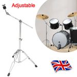 Adjustable Tornado Cymbal Boom Stand, Double Braced, Straight & inclined Arm UK