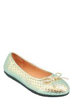 Ladies Dr Lightfoot Wide Fit Basket Weave Ballerina Pumps (EE Fit) Slip On