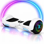 White Hoverboard with LED Wheels UL2272 Certified