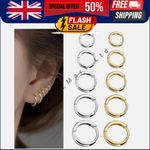 Pair Hoop Earrings Hypoallergenic Stainless Steel Small Huggie Earrings Women uk