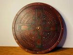 Scottish Targe Celtic Cross Wooden Shield Handmade Celtic Viking Shield