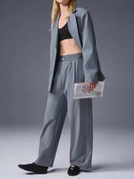 ⭐UK Sports Letter Print Yoga Pants Casual Suit Pants Long Trousers wide-leg