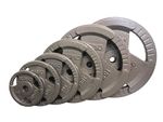 Exersci 1" Weight Plates Cast Iron Tri-Grip 1.25kg - 25kg Gym Fitness