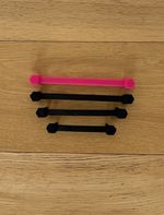 Pro Issue Pink Vitality Masuri Stem Guard Helmet Clips