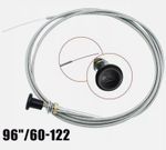 Universal Push Pull Choke Cable 96"/8FT Positive Action Cuttable 60-122 60122 UK
