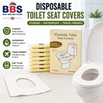 100Pcs Disposable Toilet Seat Covers Paper Travel Waterproof Hygienic Seat Cover