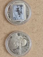 Ww2 Commemorative Half-crown Coins Winston Churchil and Gibralta x 2