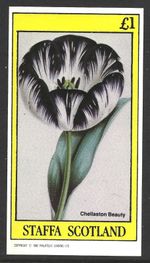 Staffa Scotland 1982, Chellaston Beauty, Flower, MNH Imperf M/S Sheet #M2507