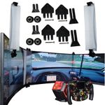 Sim Racing Bezel Free Kit Universal For Triple Monitors/Tv's, Flat Or Curved