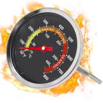 400℃ Barbecue BBQ Smoker Grill Thermometer Temperature Gauge Stainless Steel