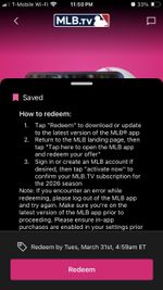 MLB.TV Subscription Major League Baseball 2026 FULL Season Pass T-Mobile Tuesday