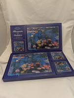 MONET - Water Lilies - Placemat Coaster Set Robert Frederick Ltd Cork back 1999