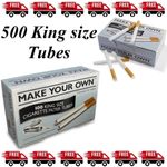 500 MAKE YOUR OWN BY RIZLA CIGARETTE KING SIZE FILTER TUBES THE NEW CONCEPT
