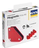 GYS 044180 Welding Magnets 16kg 45 90 135 Degree Magnetic Positioners 4pc