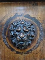 Antique Vienna Wall Clock Pediment Lion Mask 