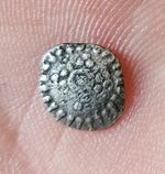 Extremely rare Celtic Silver Minim of the Verica tribe.  'Triadic'
