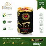 Love Fun Ginseng Energy Drink 12 x 150ml Herbal Natural Drink UK Seller