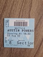 Austin Powers Cinema Ticket 2002 Warner Brothers Watford