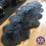 Genuine Sheepskin Real Soft Luxury Extra Large Double Rug UK Made Hide Skin
