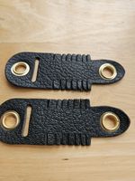 BLACK  LEATHER ALYMERI ANKLETS FOR FALCONRY