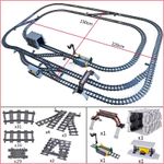 City Train Station Platform Traffic Light Cave Flyover Tracks Straight Curved