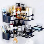Toilet,Kitchen,bathroom,storage,clean,Soap,Corner,Shower Caddy,Rack,NoDrill,Gift