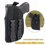 Molle Tactical Belt OWB Holster for Handguns with Light Laser Optic Attachment