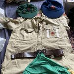 1950's Vintage Boy Scouts Scoutmasters Uniform Beret Shirt Belt UK
