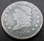 1808 Classic Head Large Cent Very Fine VF+ Corrosion, Copper US Cent Low Mint!