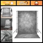 5x7ft Gray Abstract Photography Backdrop - Thick Vintage Texture for Portraits,