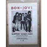 BON JOVI SLIPPERY WHEN WET POSTER SIZED original music press advert from 1986 -