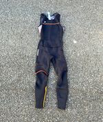 Decathlon Men's Full Length Wetsuit Size L Black/Orange sleeveless