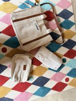 Chloé Canvas & Leather Baby Changing Bag / Pram Bag – Beige & Tan