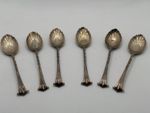 Victorian Sterling Silver Onslow Twist Coffee Spoons x6 London 1892 George Unite